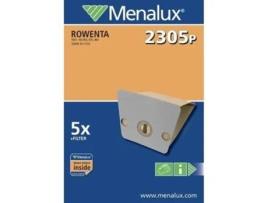 MENALUX 2305 P Pacote de 5 Sacos de Papel para Aspiradores Rowenta Importação Alemã…
