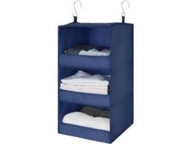 Organizador Suspenso Prateleiras Dobráveis ZEAICOS Azul (29x26x6cm)