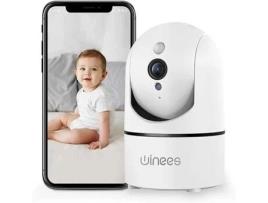Câmera de Segurança com 1080P Wifi Câmera de Monitoramento de Bebê com Aplicação WINEES