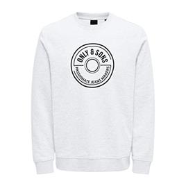 Sweatshirt de Homem 5715324424580 Algodão Branco (XS)