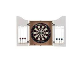 Armário Armário de Dardos de Madeira Alvo de Sisal 2 Conjuntos de Dardos 18 Gr Placares Apagáveis com Feltro ENGELHART