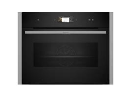 Forno a Vapor Combinado Integrado 47L 60Cm a Ecoclean Preto C24Fs31N0 NEFF