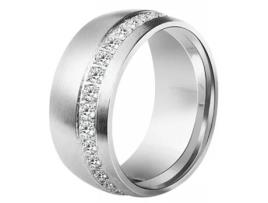 AKZENT Anel Feminino em Aço Inoxidável Tam.58