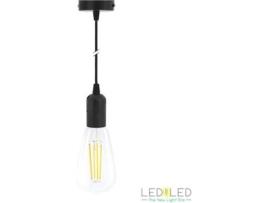 Candeeiro de Tecto LEDBYLED Angy 1 (Preto/Preto)