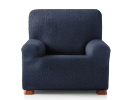Capa para Poltrona Bielástica Adaptável Roc 1 Lugar 80-130 Cm Azul VIPALIA