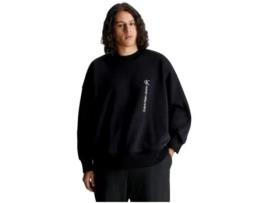 Sweatshirt de Homem CALVIN KLEIN Capucha Preto (XL)