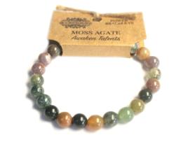Pulseira de Energia Ágata Musgosa 9X2X1 Cm