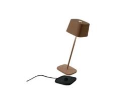 Candeeiro de Mesa Led Ofelia Pro Corten Recarregável e Regulável ZAFFERANO