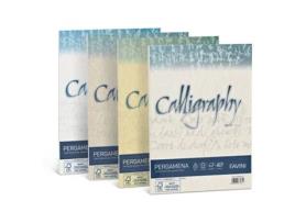 Papel de caligrafia FAVINI Pergamena para impressora jato de tinta A4 210X297 mm 50 folhas cor creme