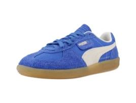 Sapatos Vintage de Mulher PUMA YELLOW Palermo Tecido Azul (37)