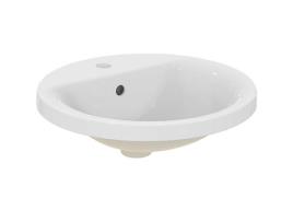 Lavatório embutido redondo IDEAL STANDARD Connect 480mm E5042, Cor: Branco