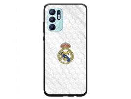 Capa Oficial Real Madrid para Oppo Reno 6 PHONECASES3D Pele Sintética Preto