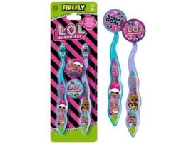 Duas escovas de dente com tampa Kkkkkk Surpresa FIREFLY
