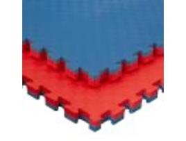 Tapete de Treino Desportivo JOWY Ginásio e Artes Marciais  15 Peças 2M² espessura  2,5cm Acabamento 5 Linhas Vermelho/Azul