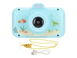 3.5In Children Selfie Camera Hd Large Screen Portable Toy Children Digital Camera For 3-10 Year Old Girl Blue ZMDECQNA