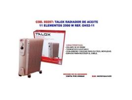 Talox radiador de aceite 11 elementos 2500 w 63 cm  oh52-11