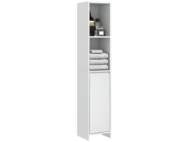Coluna Casa de Banho MDF cor Branco 30x30x160 cm HOMCOM