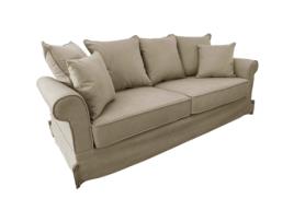 Sofá 3 Lugares KASA Malmo 197X86X92Cm Bege