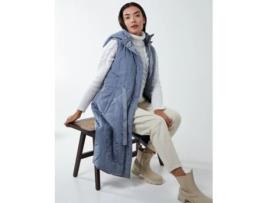 Colete de Mulher BLUE VANILLA Quilted Belted Poliéster Preto (S)