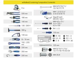 Mochila de Ferramentas HEYTEC Montagem Equipada 90 Peças