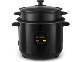 Panela Elétrica de Arroz 1.8L com Cesta de Vapor Japan X Black Series de Kitchencook KITCHEN COOK