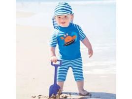 Fato de Proteção Solar Caranguejo Surfista 2 Peças Tamanho 5 a 6 Anos JOJOMAMANBEBE