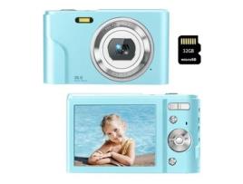 Câmera Compacta Digital VIGA EUROPE Dc311Af 48Mp Hd Resolução 2 4 Polegadas Tela 32Gb Azul Claro