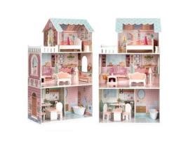 Casa de Bonecas Barbie Grande com Conjunto de Móveis ECOTOYS