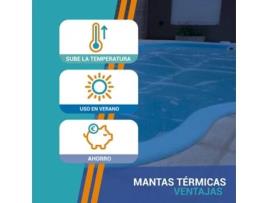 Capa Térmica Piscina Acuabubble Azul 400 Micras 4.00 X 12.00 M PISCIHOGAR