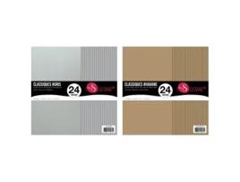 48 Papéis de Scrapbook Havana + Cinza 300G/M² Sultane