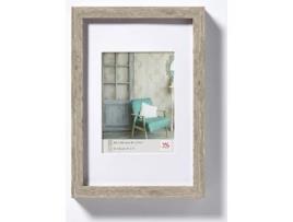 Quadro Stockholm Moldura de madeira tamanho 030X045 Cm cinzento