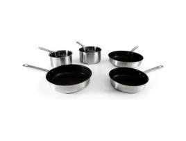 Conjunto de Panelas 5 Peças Tfi em Aço Inoxidável Antiaderente Unlimited Kitchencook KITCHEN COOK