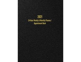 Livro 2021 24Hour Weekly Monthly Planner Appointment Book Dot Grid Calendar 85 x 11 de I S Anderson (Inglês - Capa Dura)