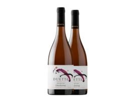 Vinho branco VIÑA INDÓMITA Duette Chardonnay Valle de Casablanca Crianza (0.75 L - 2 Unidades)