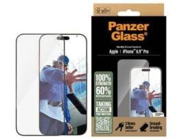 Película de Vidro para Ecrã PANZERGLASS iPhone 16 Pro 2024 6.9'' - Ultra-Wide Fit