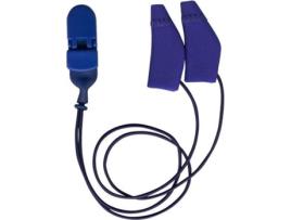 EAR GEAR Mini Curvo Azul com Fio Aparelhos Auditivos Contra Umidade e Vento