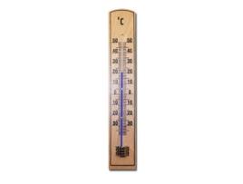 Pluvia termometro 101015  205x35 mm madera 30700