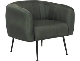 Poltrona HABITAT ET JARDIN Diana (Cinzento Escuro - Linho e Madeira - 81x73x72 cm)