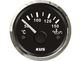 Medidor de Temperatura de Óleo Indicador 50-150 C com Retroiluminação 12 V / 24 V 52 Mm 2 KUS