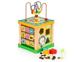 Cubo Educativo Classificador de Madeira Tabuleiro Mula ECOTOYS