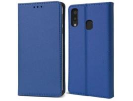 Capa Inteligente para Samsung MOOZY Magnética com Porta-Cartões Azul