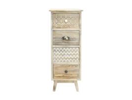 Cômoda REBECCA MOBILI Amaryllis Marrom Claro 82X30X30 Cm