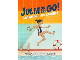 Livro Swimming Into Trouble de Angela Ahn (Inglês - Capa Dura)