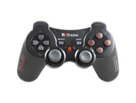 Gamepad Wireless Bluetooth Multi Axe Pad Preto Ps3 Recurso de Rotação de 6 Eixos XTREME VIDEOGAMES