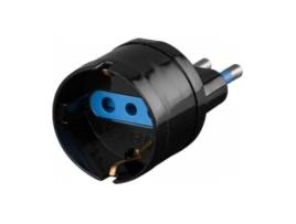 Adaptador de tomada elétrica RDL5915 Tipo L (IT) Preto REDLINE