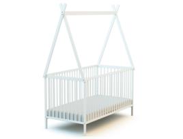 Cama de Bebê com Tenda de Madeira 70 X 140 Cm WEBABY