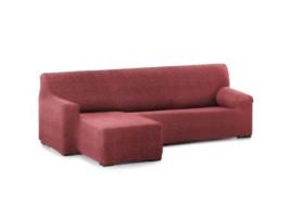 Capa Bi-Elástica para Sofá Adaptável Roc Chaise Longue Braço Curto Esquerda 250-360 Cm Castanho VIPALIA