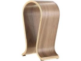 Suporte Suporte de madeira de nogueira Suporte universal em forma de U Ecologicamente correto durável antiderrapante para home office loja marrom