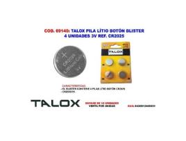 Blister De Pilha De Botão De Lítio TALOX 4 Unidades 3V Cr2025