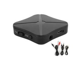 HILILAND Receptor Transmissor de Áudio Bluetooth Sem Fio 2 em 1 Sem Fio Bluetooth 5.0 Receptor Transmissor de Áudio de Música Hifi